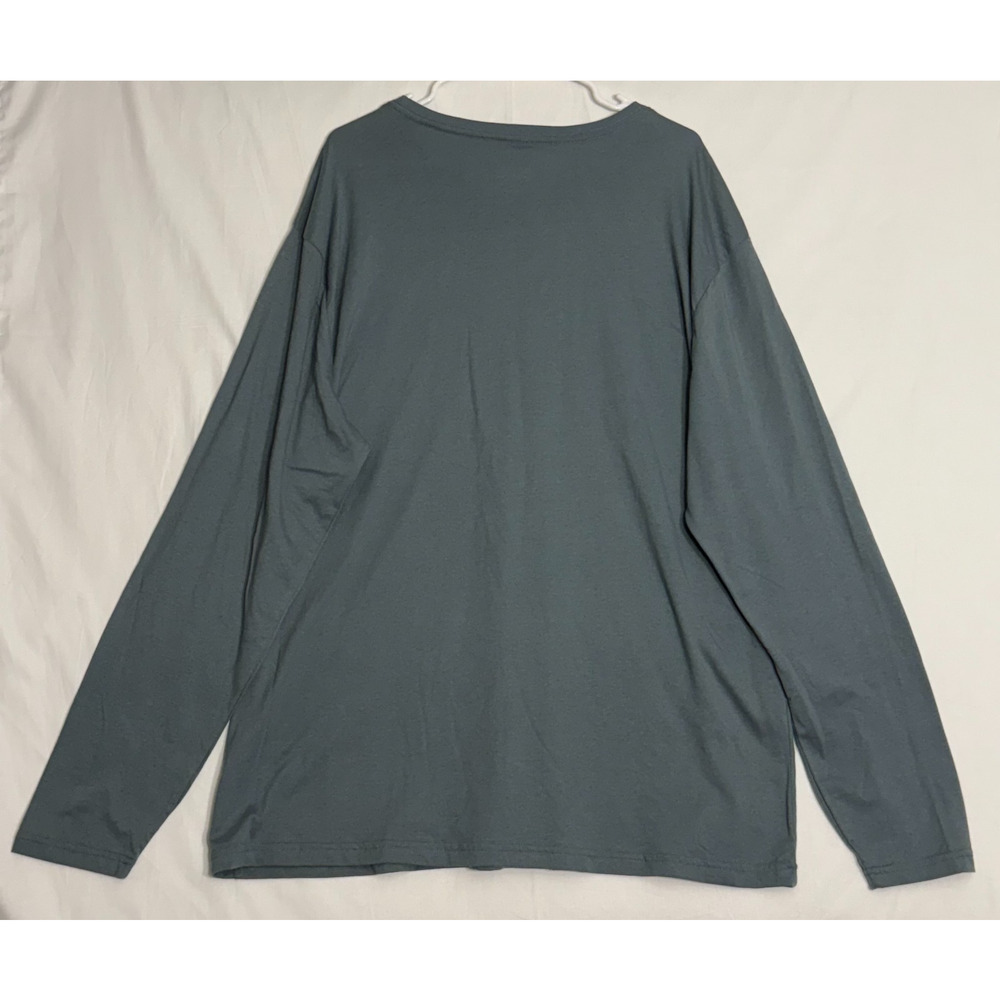 2XL Field And Stream Tee Shirt Men's XXL - Tall Gray Light Pullover Long Sleeve - Picture 5 of 5